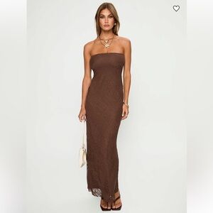 Maxi Dress, Princess Polly Majorca Strapless Lace Maxi Dress